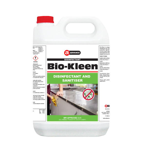 Bio-Kleen Hospital grade disinfectant sanitiser 5L