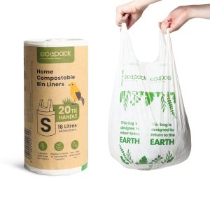 Ecopack 18L Small Compostable Bin Liners roll