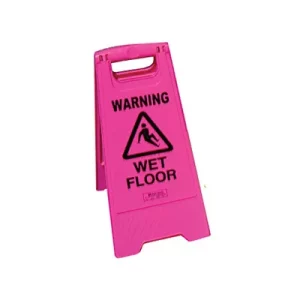 Heavy Duty Safety Sign – Wet Floor – Pink