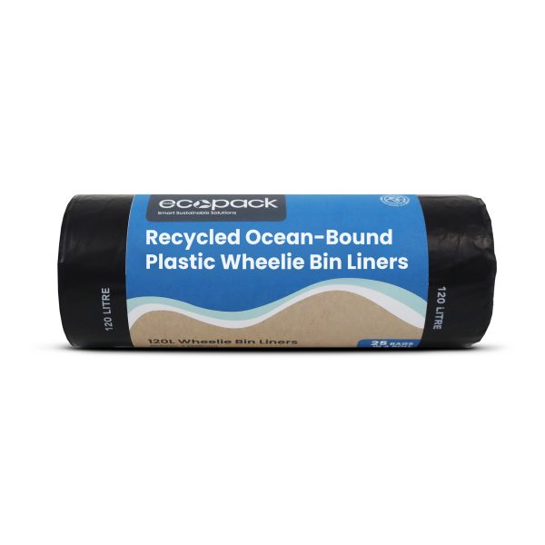 Ecopack 120L Ocean-Bound Plastic Wheelie Bin Liners 2 - Advance Clean New Zealand