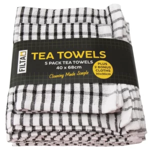 Tea Towel (5) + (2) Dish