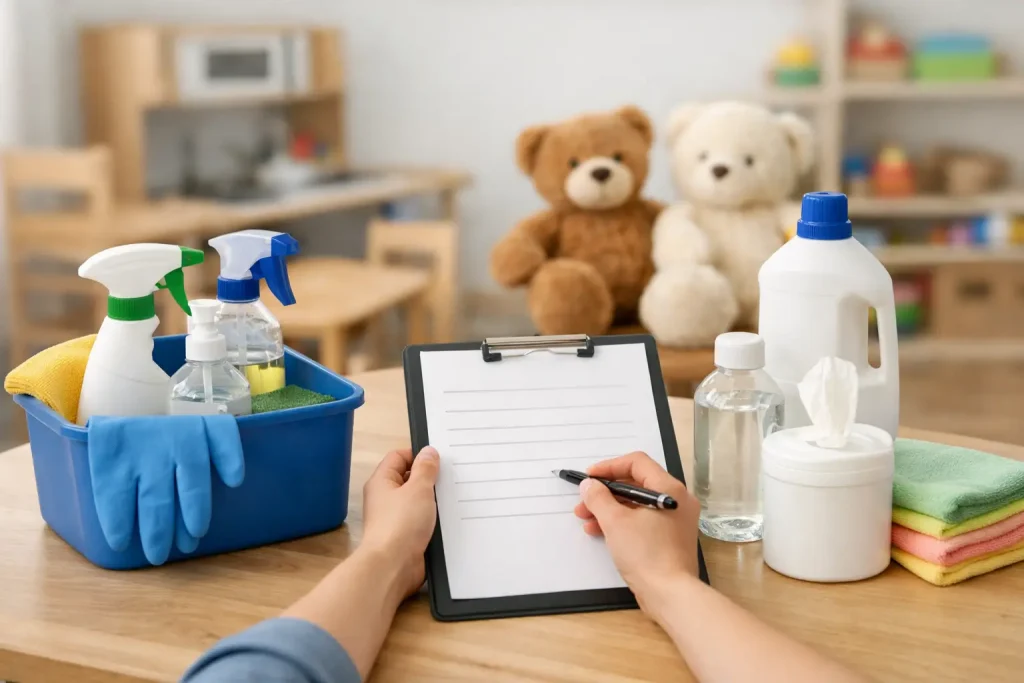 Childcare Cleaning Products Checklist for Centres
