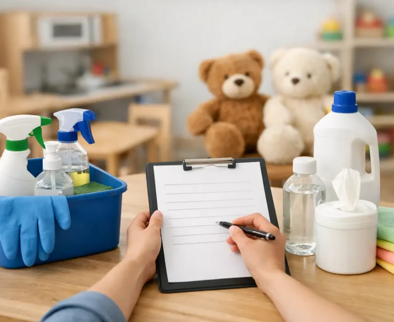 Childcare Cleaning Products Checklist for Centres