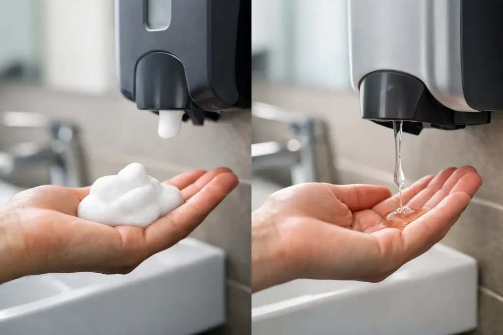 Foam Soap vs Liquid Soap for Commercial Washrooms