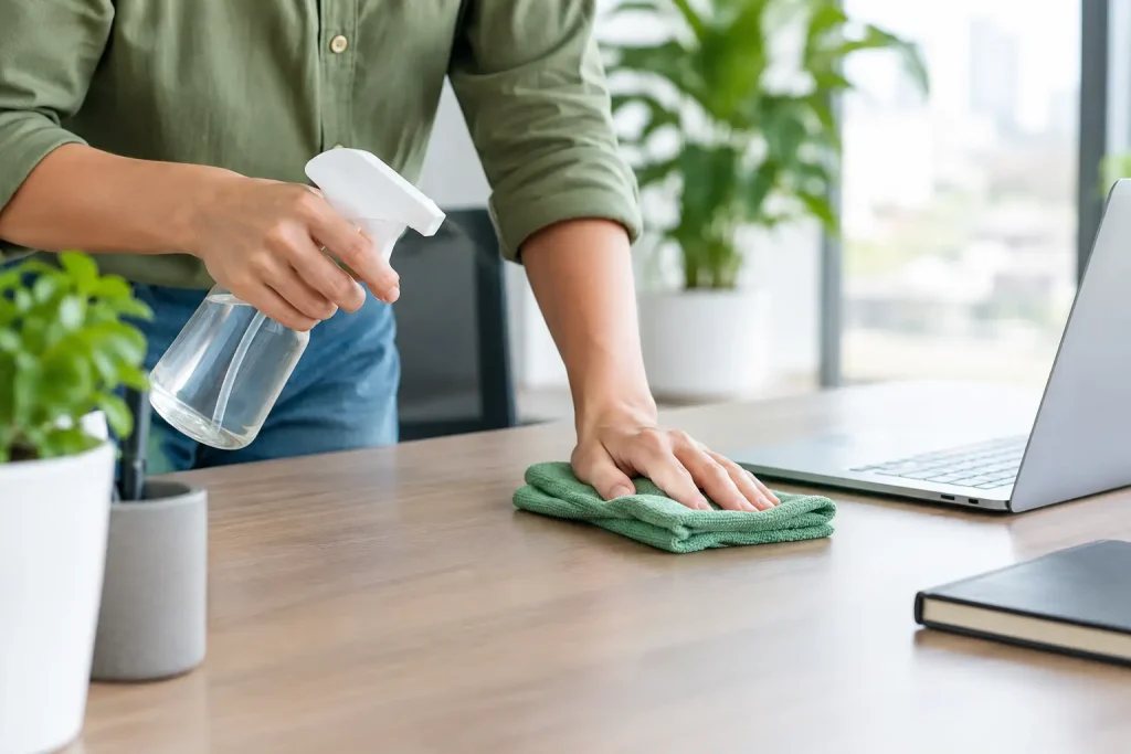 Can Eco Cleaners Disinfect Surfaces at Work?