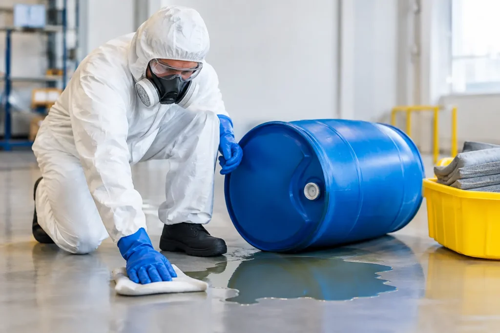 How to Manage Chemical Spills at Work Safely