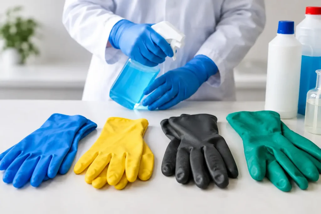 Which Gloves Resist Cleaning Chemicals Best?